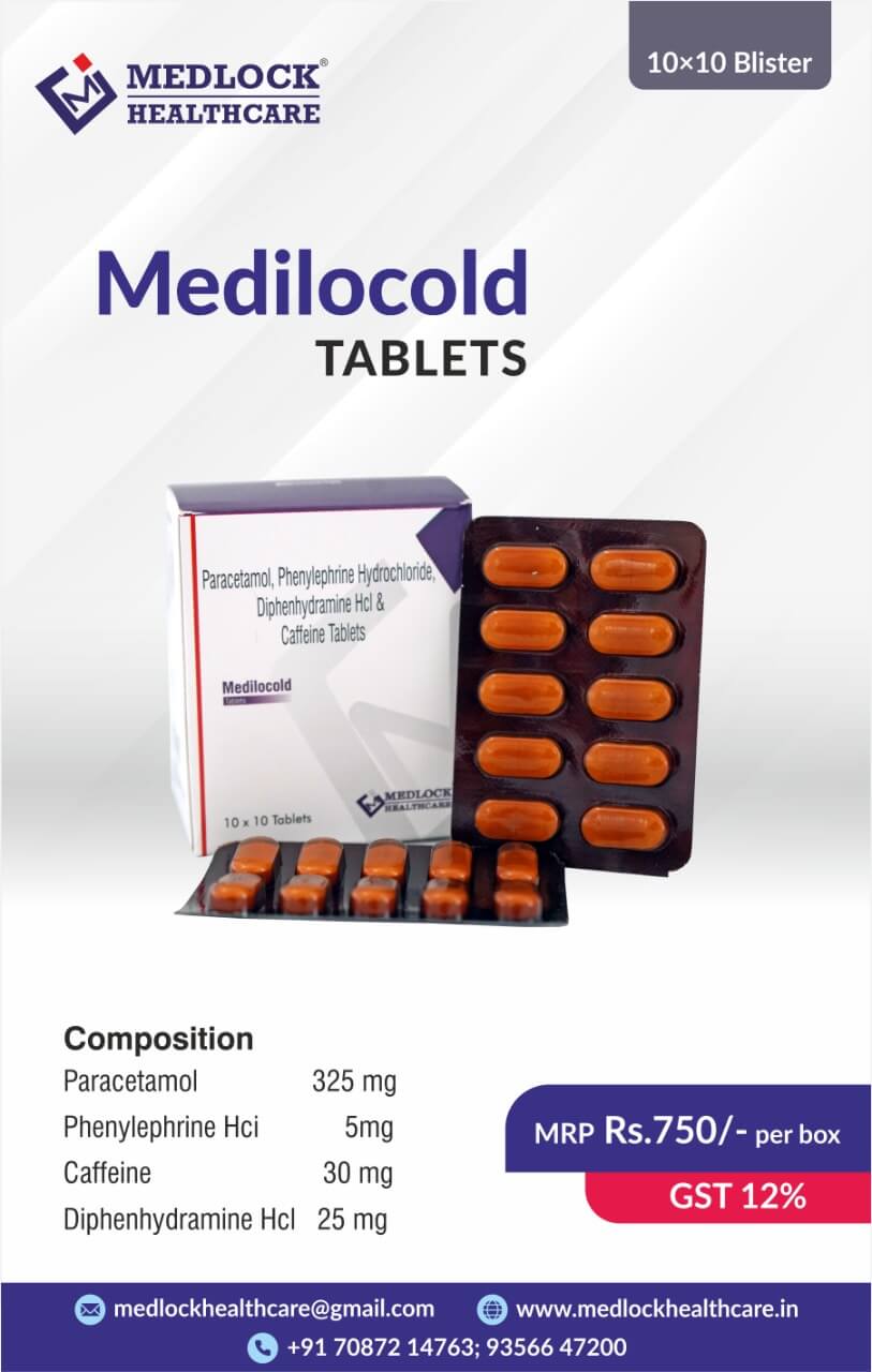 Paracetamol Phenylephrine Hydrochloride Caffeine Diphenhydramine Tablets