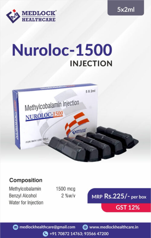 METHYLCOBALAMIN 1500MCG, BENZYL ALCOHOL 2/W/V, WATER FOR INJECTION