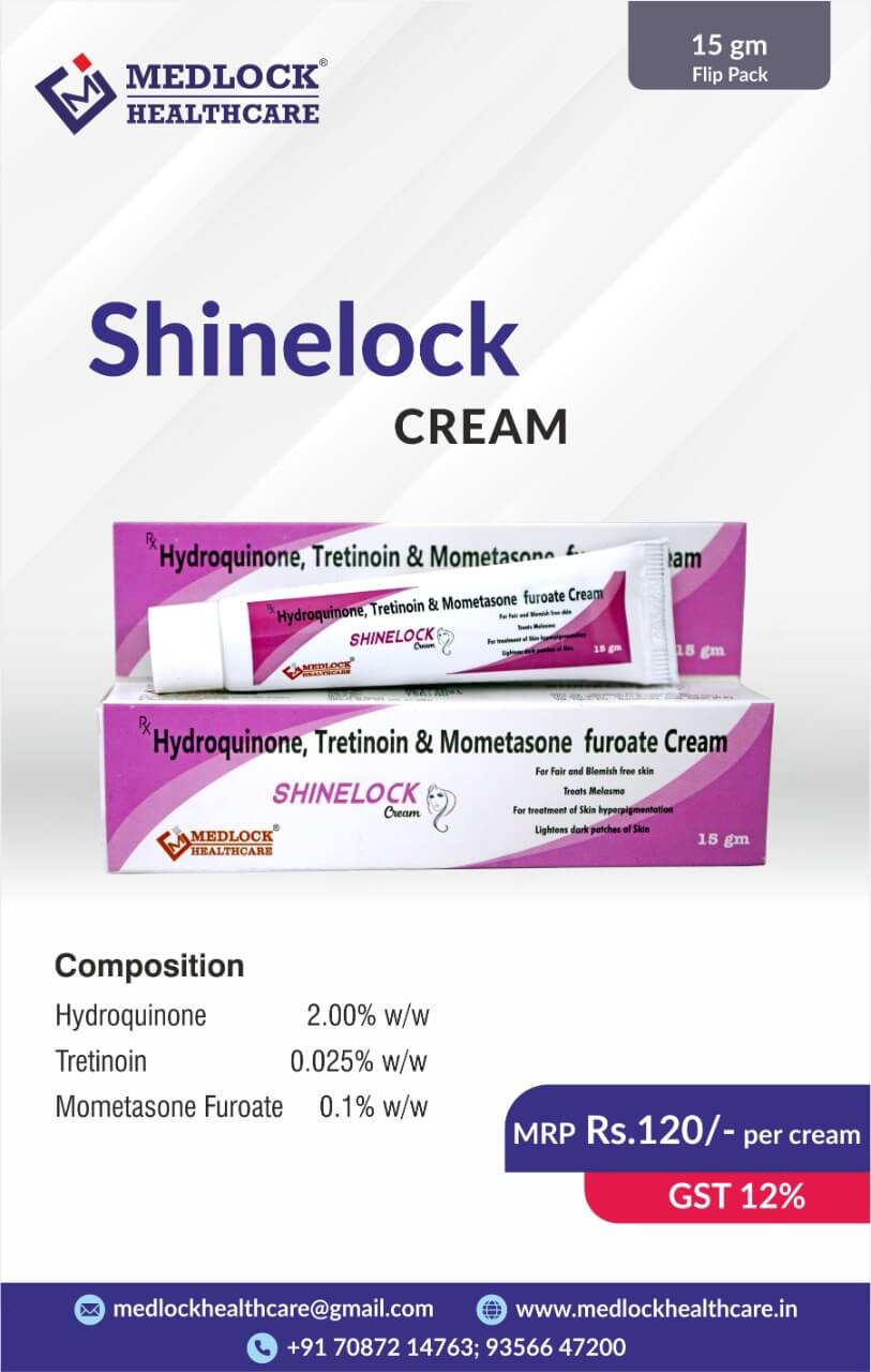 Hydroquinone 2.00%w/w,Tretinoin 0.025%w/w ,Mometasone Furoate 0.1%w/w Cream