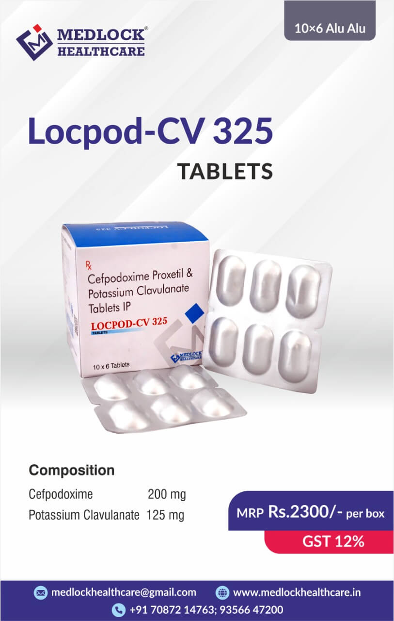 Cefpodoxime 200mg Clavulanic Acid 125 mg Tablets