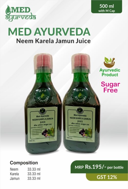 MED AYURVEDA NEEM,KARELA , JAAMUN JUICE